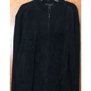 Protege Collection Men’s Large (42‑44) Black Suede Jacket NWT